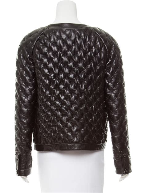 chanel leather jacket